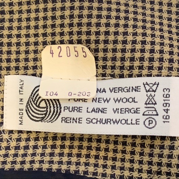 Vintage Italian Shawl Collar Tweed Blazer Size 10 - Picture 10 of 14